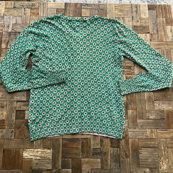 Miss Jolie London Green Daisy Cardigan - Picture 7 of 7